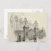 バッキンガムパレスの正面 ポストカード (正面/裏面)