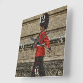 バッキンガムパレスクイーンズガード スクエア壁時計 (傾斜)