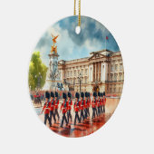 バッキンガムパレスロンドンウォーターカラー セラミックオーナメント (右)