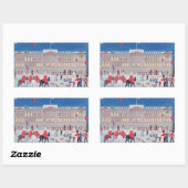 バッキンガムパレスロンドン 長方形シール (シート)