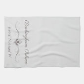 バッキンガムパレス緯度と経度 キッチンタオル (横)