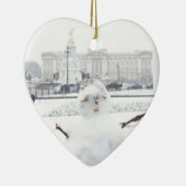 バッキンガムパレス雪だるまロンドン セラミックオーナメント (右)