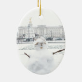 バッキンガムパレス雪だるまロンドン セラミックオーナメント (裏面)