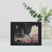 バッキンガム噴水ポストカードランドソムキースアート ポストカード (スタンド正面)