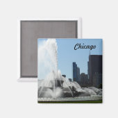 バッキンガム噴水 – シカゴ マグネット (正面/裏面)
