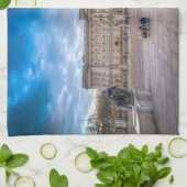 バッキンガム宮殿の日没、ロンドン キッチンタオル (折り畳み)