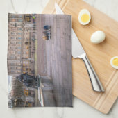 バッキンガム宮殿の日没、ロンドン キッチンタオル (四つ折り)