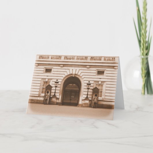 バッキンガム宮殿 – ロンドン – グリーティングカード (正面)