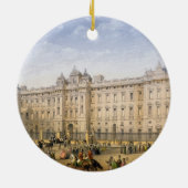 バッキンガム宮殿、c.1862 (色のlitho) セラミックオーナメント (裏面)