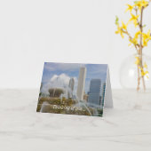 バッキンガム考える噴水のカードで カード (黄色い花)