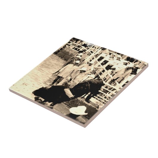 バッキングブルロデオライダー写真 タイル (側面)