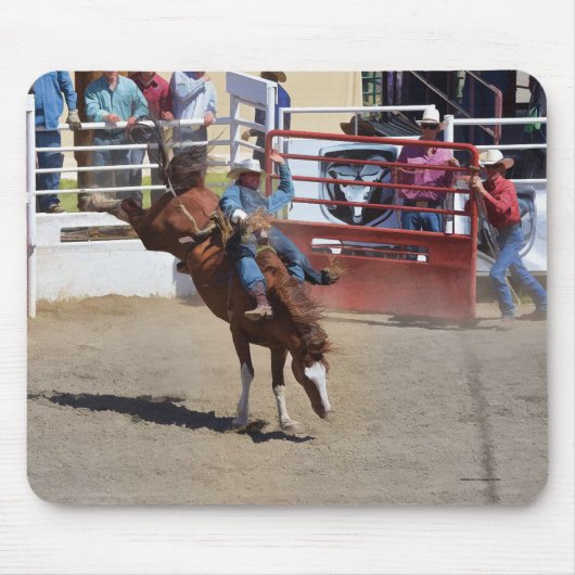 バッキングブロンコとロデオカウボーイ#Gift マウスパッド (正面)