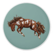 バッキングブロンコウエスタンアート セラミックノブ (正面)