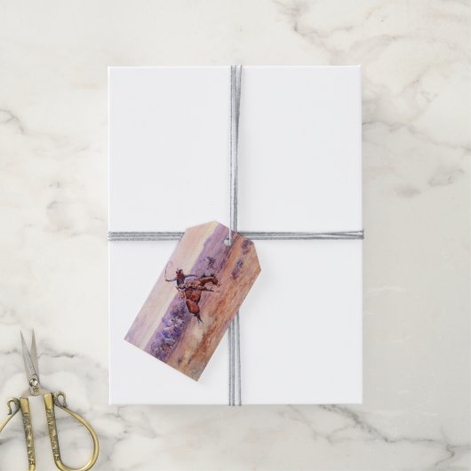 バッキングブロンコ ギフトタグ (より糸付き)