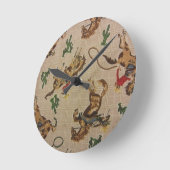 バッキングブロンコ ラウンド壁時計 (傾斜)