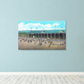 バッキング・コンテストの表示 キャンバスプリント (インサイチュ (ウッドフロア))