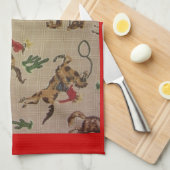 バッキング·ブロンコ キッチンタオル (四つ折り)