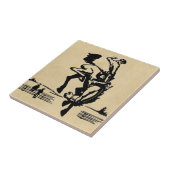 『バッキング・ブロンコ・ホースとライダー』 タイル (側面)