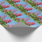 バッキーの赤い花ベビーボディスーツ ラッピングペーパー (角)