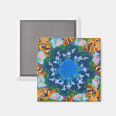 バッキーバタフライ冷凍機磁石 マグネット (正面/裏面)