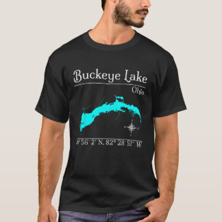 バッキーレイクオハイオユニセックス大人黒小短S Tシャツ