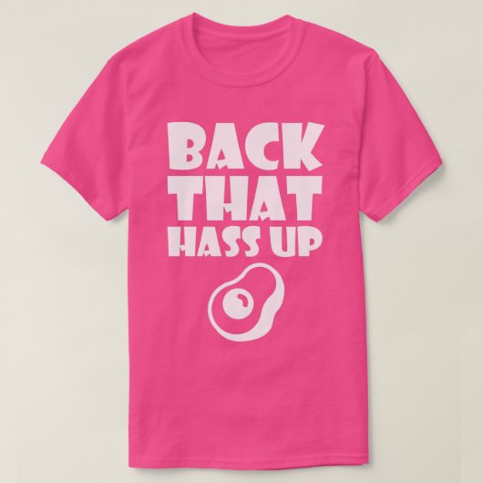 バックあのアボカドのシャツ Tシャツ (デザイン正面)