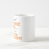 バックおもしろいサージェリー回復「怖い」 コーヒーマグカップ (中央)