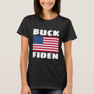 バックおもしろいフィデンジョーバイデン氏Tシャツ Tシャツ