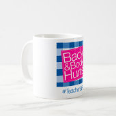 バックおもしろい体痛T型引用文先生ライフおもしろい コーヒーマグカップ (正面左)