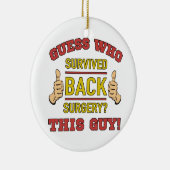 バックおもしろい手術 セラミックオーナメント (右)