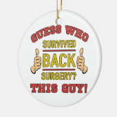 バックおもしろい手術 セラミックオーナメント (左)