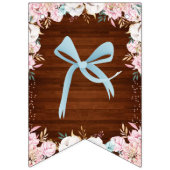 バックかドーか？赤ちゃんシャワーのリビール バンティングフラッグ (第1の旗)