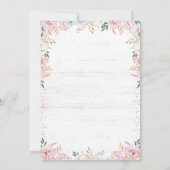 バックかドーか？赤ちゃんシャワーのリビール 招待状 (裏面)