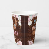 バックかドーか？赤ちゃんシャワーのリビール 紙コップ (右)