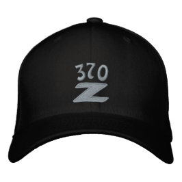バックにNissanの文字が入ったクールな370Z刺繍キャップ 刺繍入りキャップ
