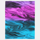 バックぼやけグランド・クリムゾン・ブルー フリースブランケット (正面)