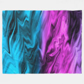 バックぼやけグランド・クリムゾン・ブルー フリースブランケット (正面(横))