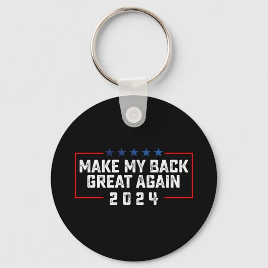 バックを再び偉大に 2024 トランプ選挙 キーホルダー (正面)