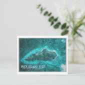 バックアイランド – ヴァージン諸島統一された州 ポストカード (スタンド正面)