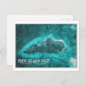 バックアイランド – ヴァージン諸島統一された州 ポストカード (正面/裏面)