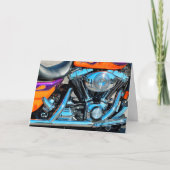 バックアップと走バイクもしくは自転車に乗る人のGet Well Card カード (正面)