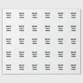 バックアップ用トイレ紙おもしろいラッピング紙 ラッピングペーパー (フラット)