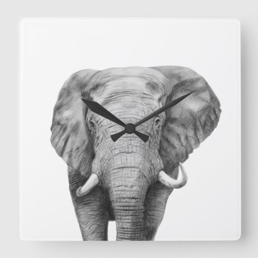 バックアップ計画IV スクエア壁時計 (正面)