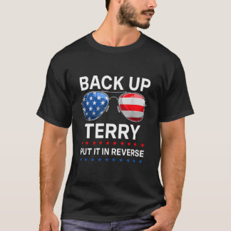 バックアップ・テリー・リバースにシフト 独立記念日 Tシャツ