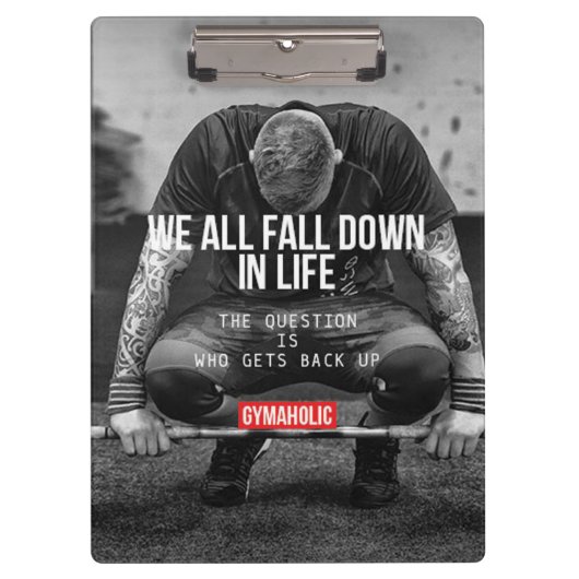 バックアップ – トレーニング やる気を起こさせる クリップボード (正面)