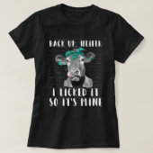 バックアップHeifer私はそれを舐めたので私のHeifおもしろいだ Tシャツ (デザイン正面)
