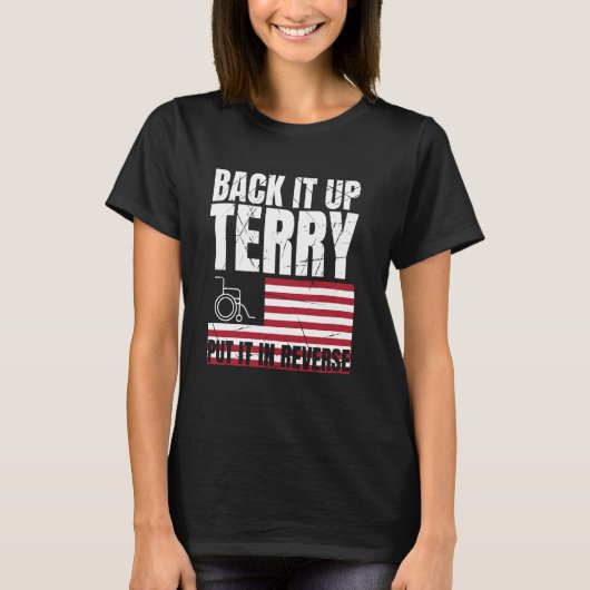 バックアップTerryそれを逆火細工に入れるUsa 4t Tシャツ (正面)