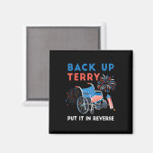 バックアップTerryを逆向きFireworksに入れるIndepend マグネット (正面/裏面)
