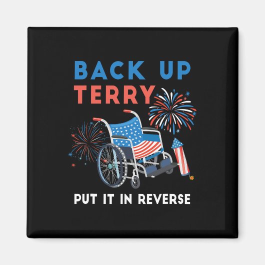 バックアップTerryを逆向きFireworksに入れるIndepend マグネット (正面)