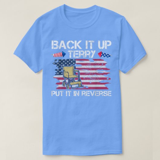 バックアップTerryを逆花火に入おもしろいれ4th Tシャツ (デザイン正面)